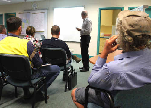 EXPLANATION: Both irrigators and miners attended the Fitzroy Basin Draft Water Resource Plan information session in Emerald on Wednesday. Public submissions on the draft close April 4. sg-230211-002 EXPLANATION: Both irrigators and miners attended the Fitzroy Basin Draft Water Resource Plan information session in Emerald on Wednesday. Public submissions on the draft close April 4. sg-230211-002